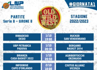 I calendari della serie B maschile delle 5 venete